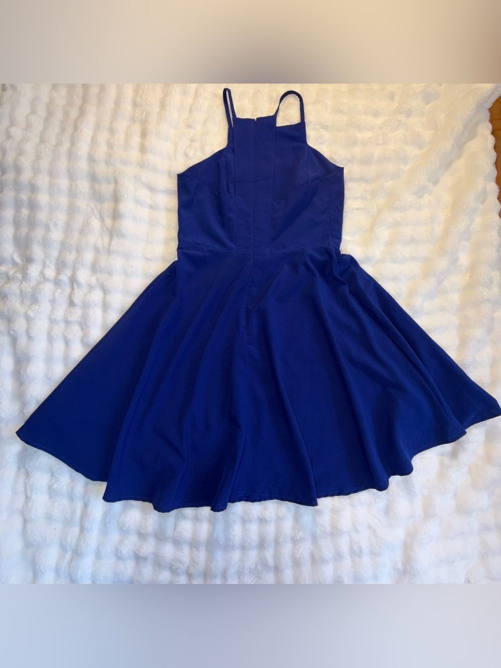 LULUS Women’s Call to Charms Royal Blue Sleeveless Skater Dress Size Small - Picture 12 of 12